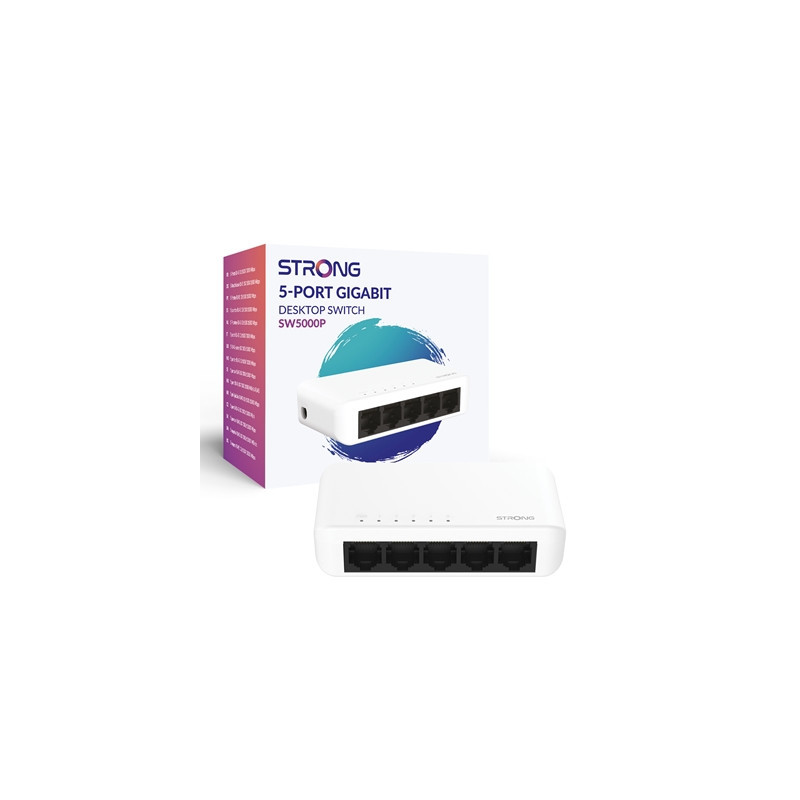 Strong SW5000PUK 5 Port Gigabit Switch (Plastic)
