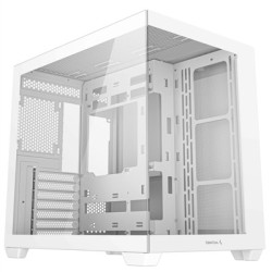DeepCool CG530 Dual-Chamber Computer Case  Tempered Glass Panels  Advanced Cooling Support  Exceptional Cable Management  White