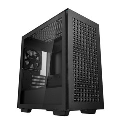 DeepCool CH370  Black  Mini Tower Chassis w/ Tempered Glass Window  1x 120mm Fan  2x USB 3.0  mATX/mITX