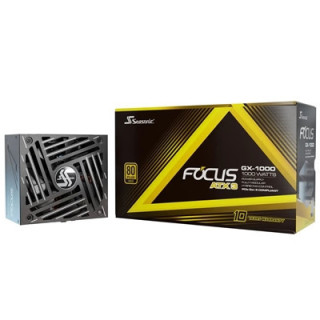 Seasonic FOCUS GX V4 1000W 80 PLUS Gold ATX 3.1 Modular PSU with 135mm FDB Fan  OptiSink & 10 Year Warranty  Black