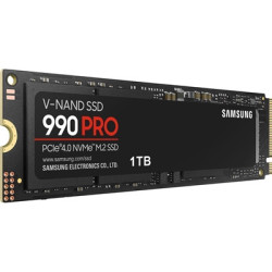 Samsung 990 PRO(MZ-V9P1T0BW) 1TB NVMe SSD  PCIe Gen4  M.2 Interface  2280  Read 7450 MB/s  Write 6900 MB/s  5 Year Warranty