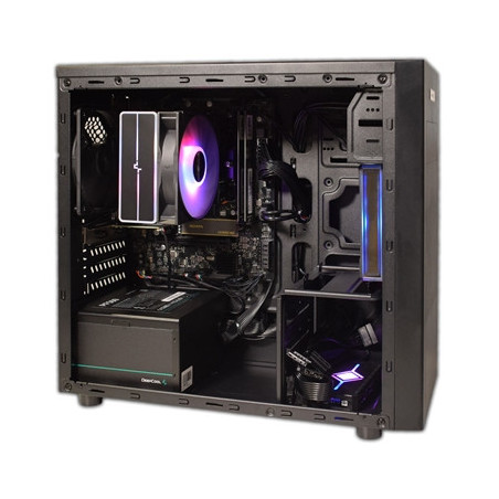RGB Micro Tower - AMD Ryzen 3 4300G Quad Core 8 Thread 3.80GHz (4.00GHz Boost)  16GB DDR4 RAM  1TB NVMe M.2  WiFi 6 + BT  120mm 