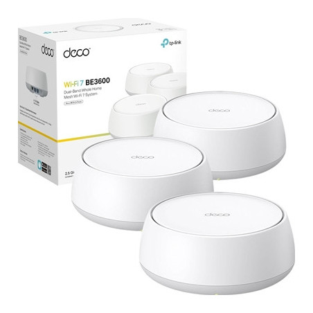 TP-Link Deco BE25(3-pack) BE3600 Whole Home Mesh Wi-Fi 7 System  2.5G Multi Gigabit