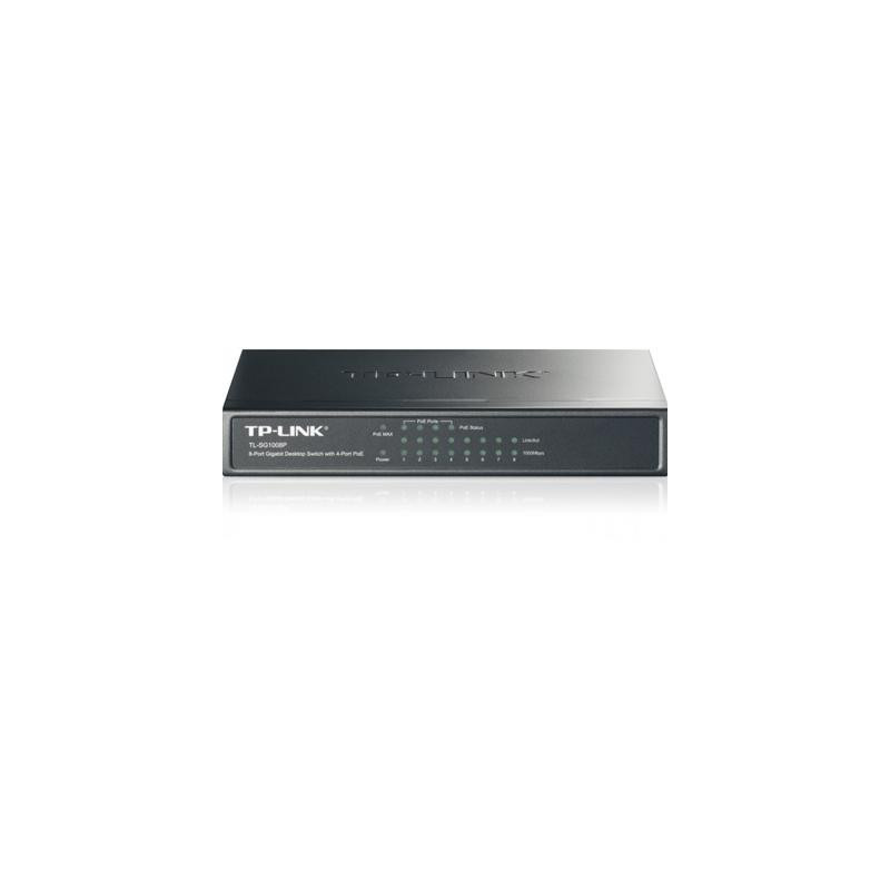 TP-Link TL-SG1008P 8-Port Metal Gigabit Desktop PoE Switch with 4-Port PoE+ (64W)