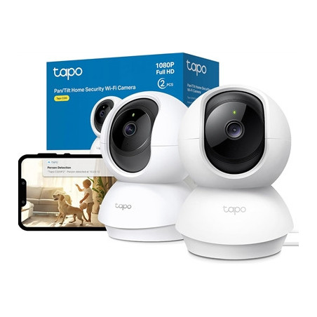 TP-Link Tapo C200P2 Pan/Tilt Home Security WiFi Camera  2-Pack