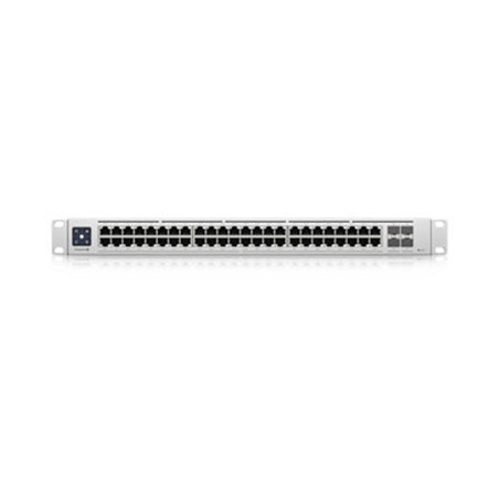 Ubiquiti USW-Enterprise-48-PoE UniFi 48-Port Layer 3 Managed Rackmount 2.5-Gigabit PoE+ Switch w/ 4 x 10GbE SFP+ Ports (720W)