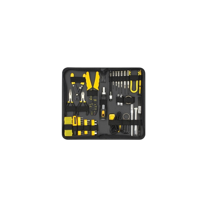 Sprotek 58 Piece Computer & Electronics Repair Tool Kit In A Case  All Tools Are Fully Demagnetized To Protect Your Computers Ha