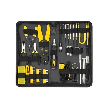 Sprotek 58 Piece Computer & Electronics Repair Tool Kit In A Case  All Tools Are Fully Demagnetized To Protect Your Computers Ha