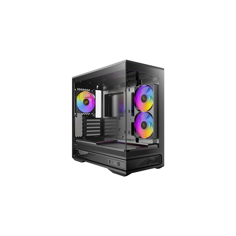 Antec Constellation C2M ARGB Micro-ATX PC Case  270' Panoramic Tempered Glass  240mm and 120mm ARGB PWM Fans  USB-C  360mm Radia