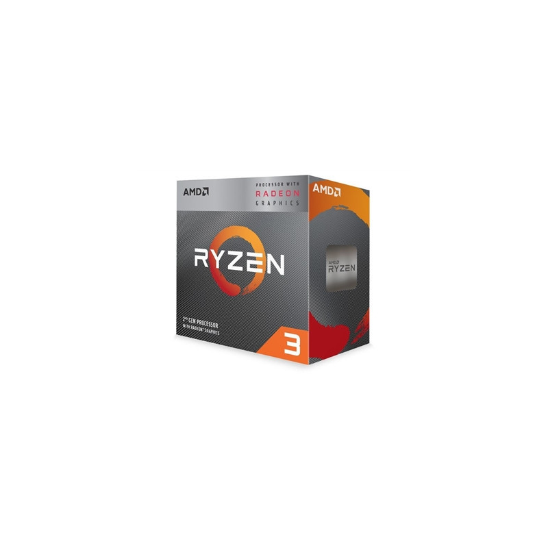 AMD Ryzen 3 3200G 4 Core AM4 Processor 3.8GHz up to 4.0GHz Boost  6MB Cache  65W  with Wraith Stealth Cooler  Radeon Vega 8 Grap