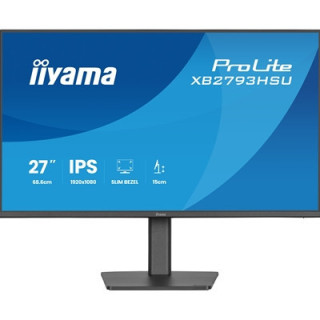 iiyama ProLite monitor XB2793HSU-B1 Height Adjustable  27“ IPS  120Hz  Black  4-side slim bezel and C energy class  HDMI  Displa