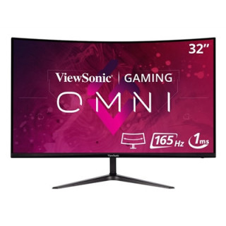 Viewsonic Omni VX3218-PC-MHD 32 Inch Curved Gaming Monitor  Full HD  165Hz  Freesync  2xHDMI  DisplayPort  1ms VESA  Speakers