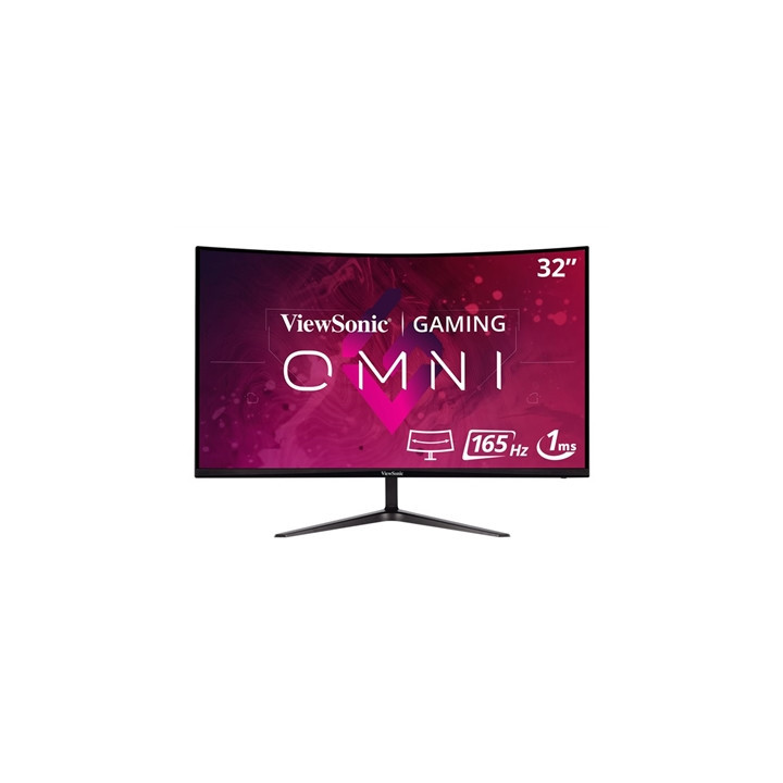 Viewsonic Omni VX3218-PC-MHD 32 Inch Curved Gaming Monitor  Full HD  165Hz  Freesync  2xHDMI  DisplayPort  1ms VESA  Speakers