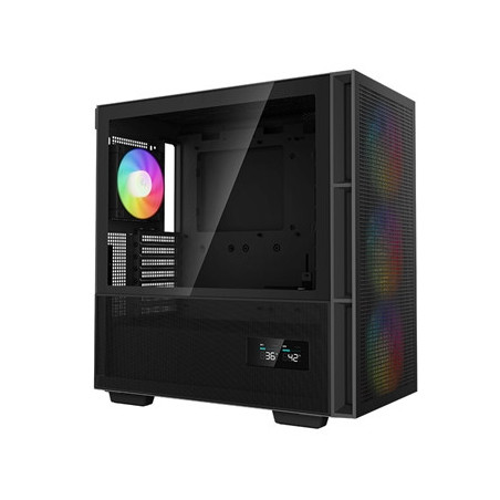 DeepCool CH560 Digital  Black  Mid Tower Gaming Case  Tempered Glass  4x ARGB Fans  E-ATX/ATX/MicroATX
