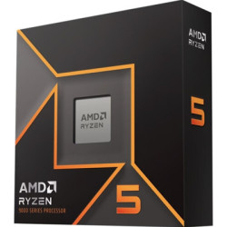AMD Ryzen 5 9600X 6 Core AM5 Processor  12 Threads  3.9GHz up to 5.4GHz Boost  38MB Cache  65W  No Fan  Radeon Graphics