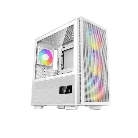 DeepCool CH560 Digital  White  Mid Tower Gaming Case  Tempered Glass  4x ARGB Fans  E-ATX/ATX/MicroATX