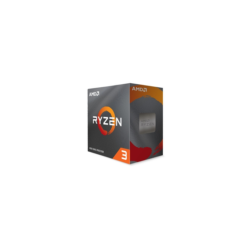AMD Ryzen 3 4100 4 Core AM4 Processor  8 Threads  3.8GHz up to 4.0GHz Boost  6MB Cache  65W  with Wraith Stealth Cooler  No Grap