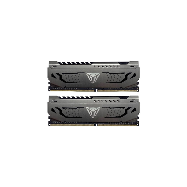 Patriot Viper Steel DDR4 16GB (2 x 8GB) 3200MHz System Memory Kit with Gunmetal Grey Heatshield