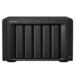 Synology DX517 5-Bay Expansion Unit  Supports up to 80TB  Hot Swappable Drives  3 Year Warranty