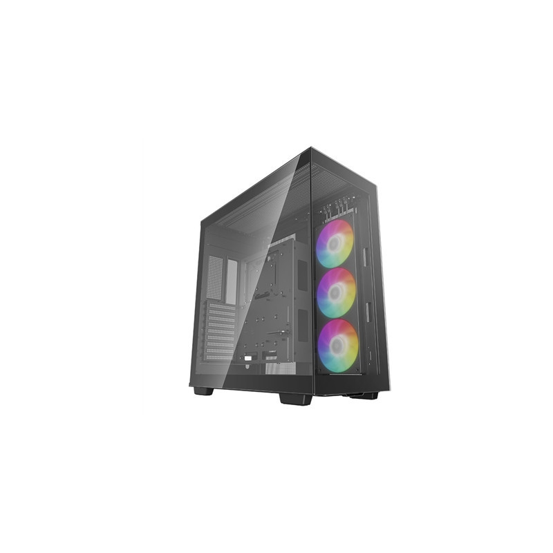 DeepCool CH780  Black  Full Tower Gaming Case  Tempered Glass  1x 420mm ARGB Side fan  Mini-ITX / M-ATX / ATX / E-ATX