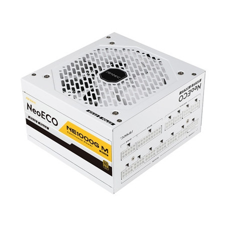 Antec NE1000G M  White  PCIe 5.0 Ready  Fully Modular  80PLUS Gold  Single Rail  83A  120mm FDB Fan  ATX3.0 PSU