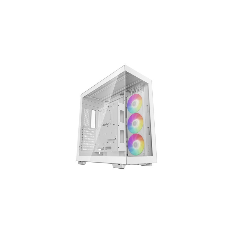 DeepCool CH780  White  Full Tower Gaming Case  Tempered Glass  1x 420mm ARGB Side fan  Mini-ITX / M-ATX / ATX / E-ATX