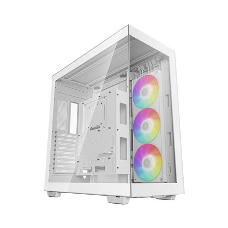 DeepCool CH780  White  Full Tower Gaming Case  Tempered Glass  1x 420mm ARGB Side fan  Mini-ITX / M-ATX / ATX / E-ATX