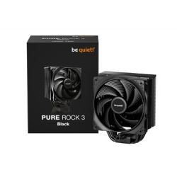 be quiet! Pure Rock 3 CPU Cooler  Universal Socket  Pure Wings 3 PWM Fan  2000RPM  only 31.2dB(A) at maximum fan speed  190W TDP