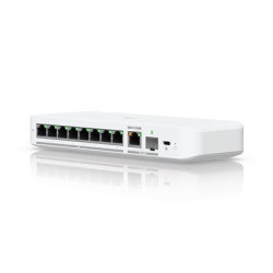 Ubiquiti USW-FLEX-2.5G-8 UniFi Flex 2.5G Ultra Compact 8 Port POE/USB-C Powered Managed Switch