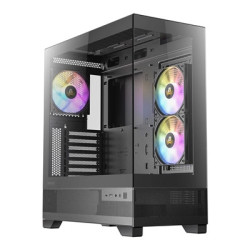 ANTEC CX700 Mid Tower Gaming Case  Black  270 Full-View Tempered Glass  3 x 120 mm ARGB PWM Fans  1 x USB 3.0 / 1 x USB Type-C  