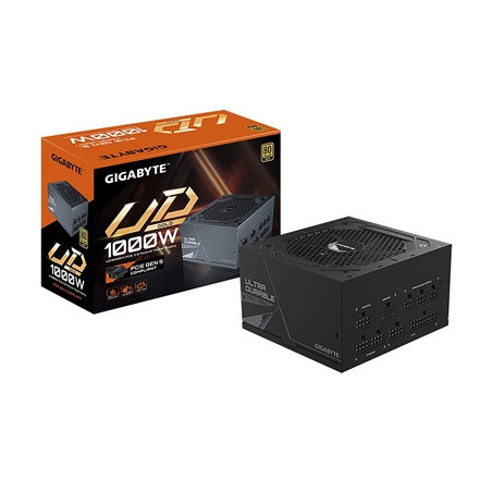 GIGABYTE UD1000GM PG5 1000W PSU  120mm Smart Hydraulic Bearing Fan  80 PLUS Gold  Fully Modular  UK Plug  High-Quality Japanese 