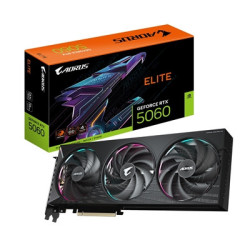 Gigabyte AORUS NVIDIA GeForce RTX 5060 ELITE GDDR7 Graphics Card  3840 CUDA Cores  2722 MHz Core Clock  Triple Fan  3x DisplayPo