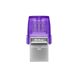 Kingston DataTraveler DTDUO3CG3/64GB 64GB MicroDuo USB OTG Flash Drive  3C  USB-C and Type A