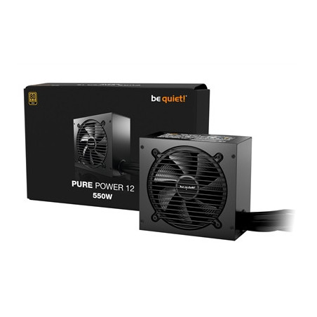 be quiet! 550W PURE POWER 12  80 PLUS Gold  ATX 3.1 compliant and PCIe 5.1 compatible 10-year manufacturer's warranty