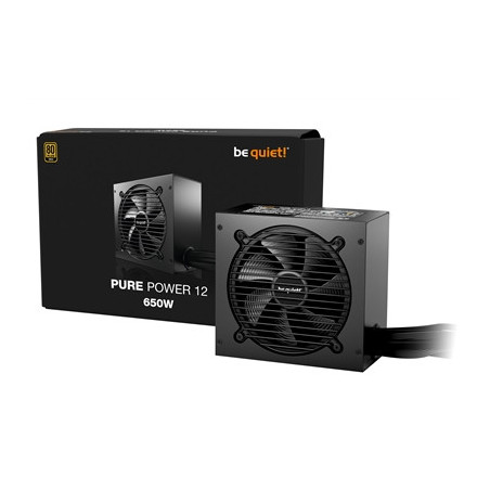 be quiet! 650W PURE POWER 12  80 PLUS Gold  ATX 3.1 compliant and PCIe 5.1 compatible 10-year manufacturer's warranty