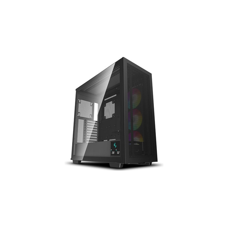 DeepCool Morpheus Case  Gaming  Black  Full Tower  4 x USB 3.0 / 1 x USB Type-C  Tempered Glass Side Window Panel  1x 420mm ARGB