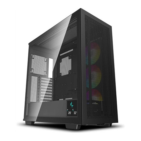 DeepCool Morpheus Case  Gaming  Black  Full Tower  4 x USB 3.0 / 1 x USB Type-C  Tempered Glass Side Window Panel  1x 420mm ARGB
