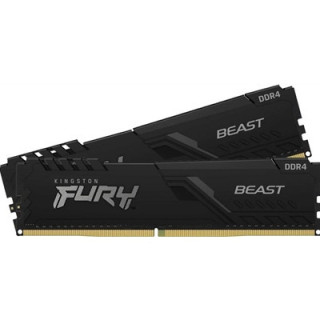 Kingston FURY Beast KF432C16BBK2/64 64GB (2x 32GB) U-DIMM System Memory  3200MHz  DDR4  CL16  Black  Intel XMP