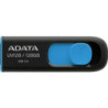 Adata UV128 128GB USB 3.2 Gen 1 Flash Drive  Capless Design  Black/Blue