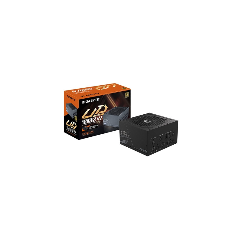 GIGABYTE UD1000GM PG5 1000W PSU  120mm Smart Hydraulic Bearing Fan  80 PLUS Gold  Fully Modular  UK Plug  High-Quality Japanese 
