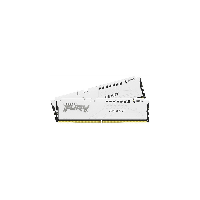 Kingston FURY Beast KF556C36BWEK2-32 32GB (2x 16GB) DIMM System Memory  5600MHz  DDR5  CL36  White  Intel XMP  AMD EXPO