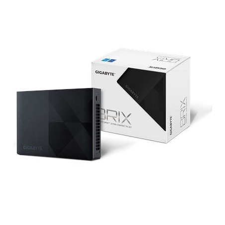 Gigabyte BRIX (GB-BN1P-N200) Barebone Kit  Intel N200 3.2GHz Quad Core CPU  1 x DDR4 SO-DIMM Slot  2 x M.2 2280 Slots  Wi-Fi 6 &