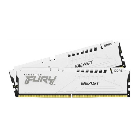 Kingston FURY Beast KF556C36BWEK2-32 32GB (2x 16GB) DIMM System Memory  5600MHz  DDR5  CL36  White  Intel XMP  AMD EXPO