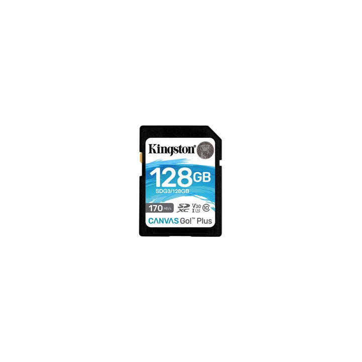 Kingston Canvas Go! Plus SDCG3/128GB 128GB Flash Card  UHS-1 (U3)