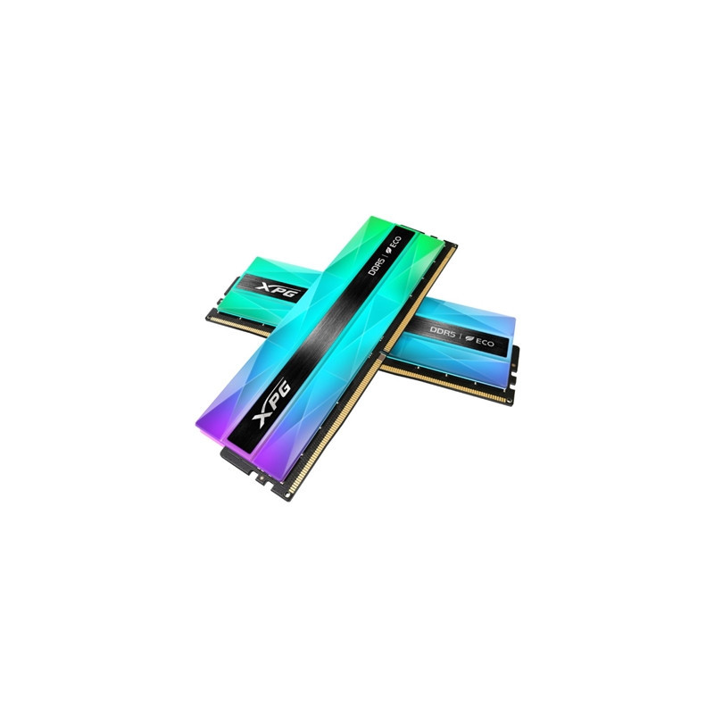 Adata LANCER NEON AX5U6400C3216G-DCLANRSG DDR5 6400MHz  32GB  (2 x 16GB) CL32  1.4v  Retail  Silver RGB System Memory  Using Eco