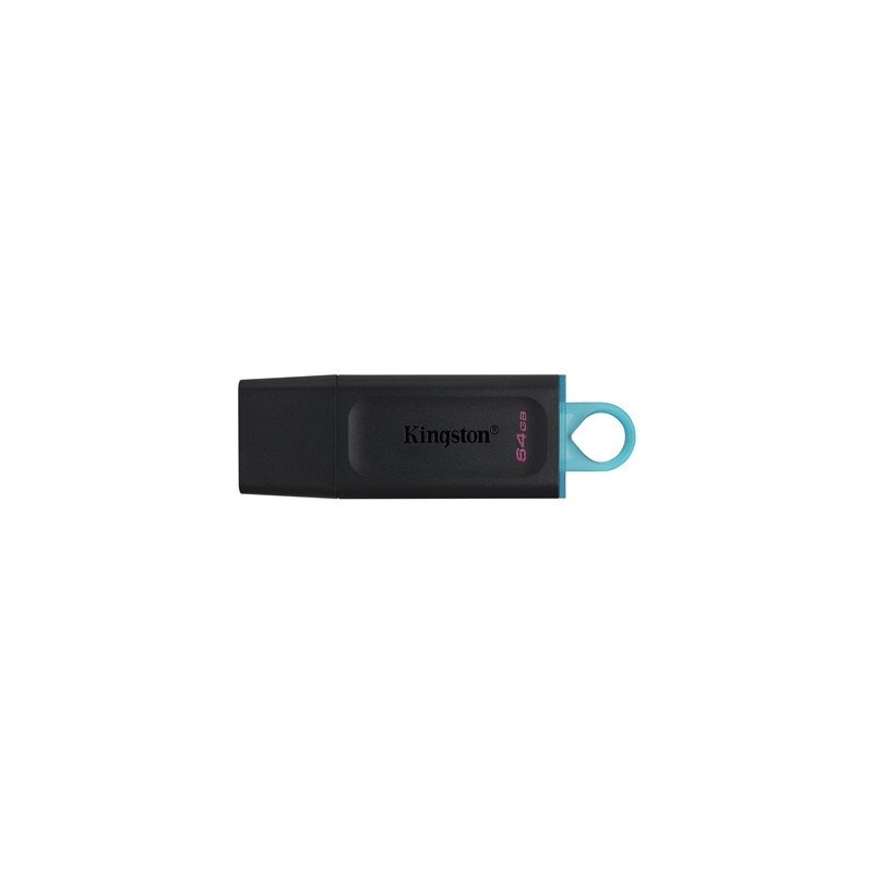Kingston DataTraveler Exodia 64GB USB 3.2 Black with Cyan loop USB Flash Drive