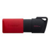 Kingston DataTraveler ExodiaM DTXM/128GB USB Flash Drive  128GB  USB 3.2  Red / Black  Moving Cap Design