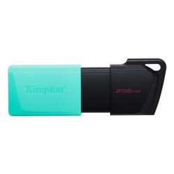 Kingston DataTraveler ExodiaM DTXM/256GB USB Flash Drive  256GB  USB 3.2  Turquoise / Black  Moving Cap Design