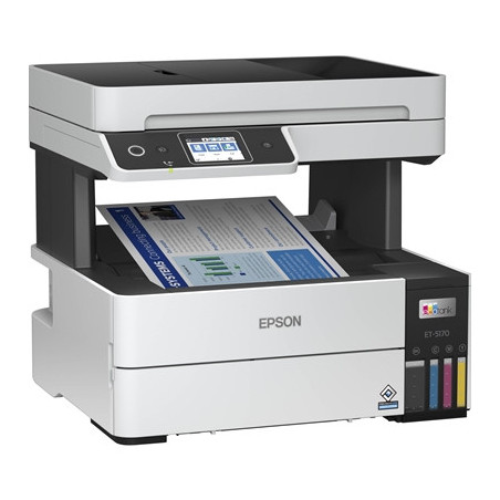 Epson EcoTank ET-5170 C11CJ88401 Inkjet Printer  Multifunction  A4  Wifi  Ethernet  ADF  Fax  LCD Touchscreen