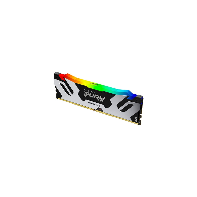 Kingston FURY Renegade KF572C38RSA-24 24GB (1x 24GB) DIMM System Memory  7200MHz  DDR5  CL38  Silver  RGB  Intel XMP